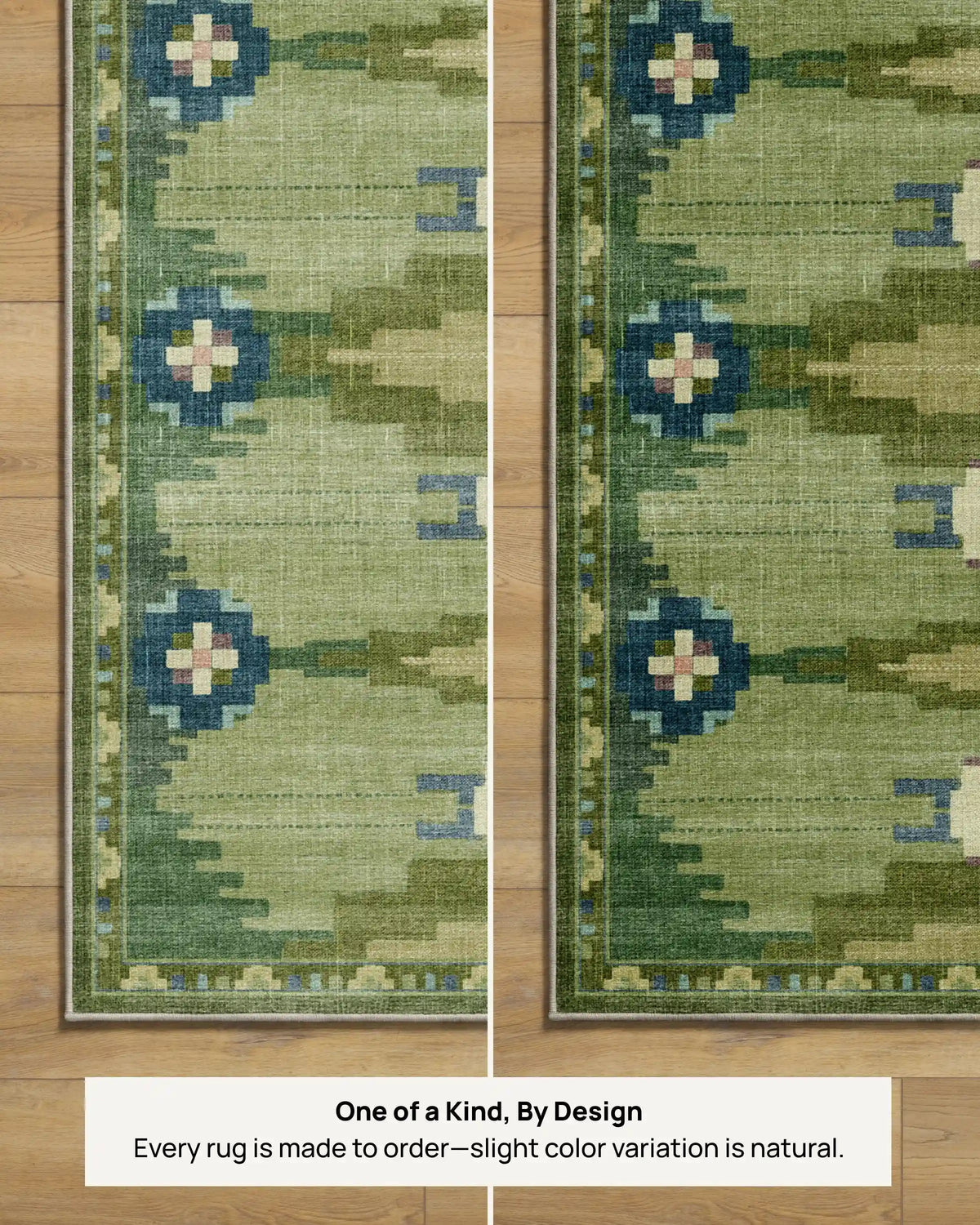Gradasi Teal Quartz Rug