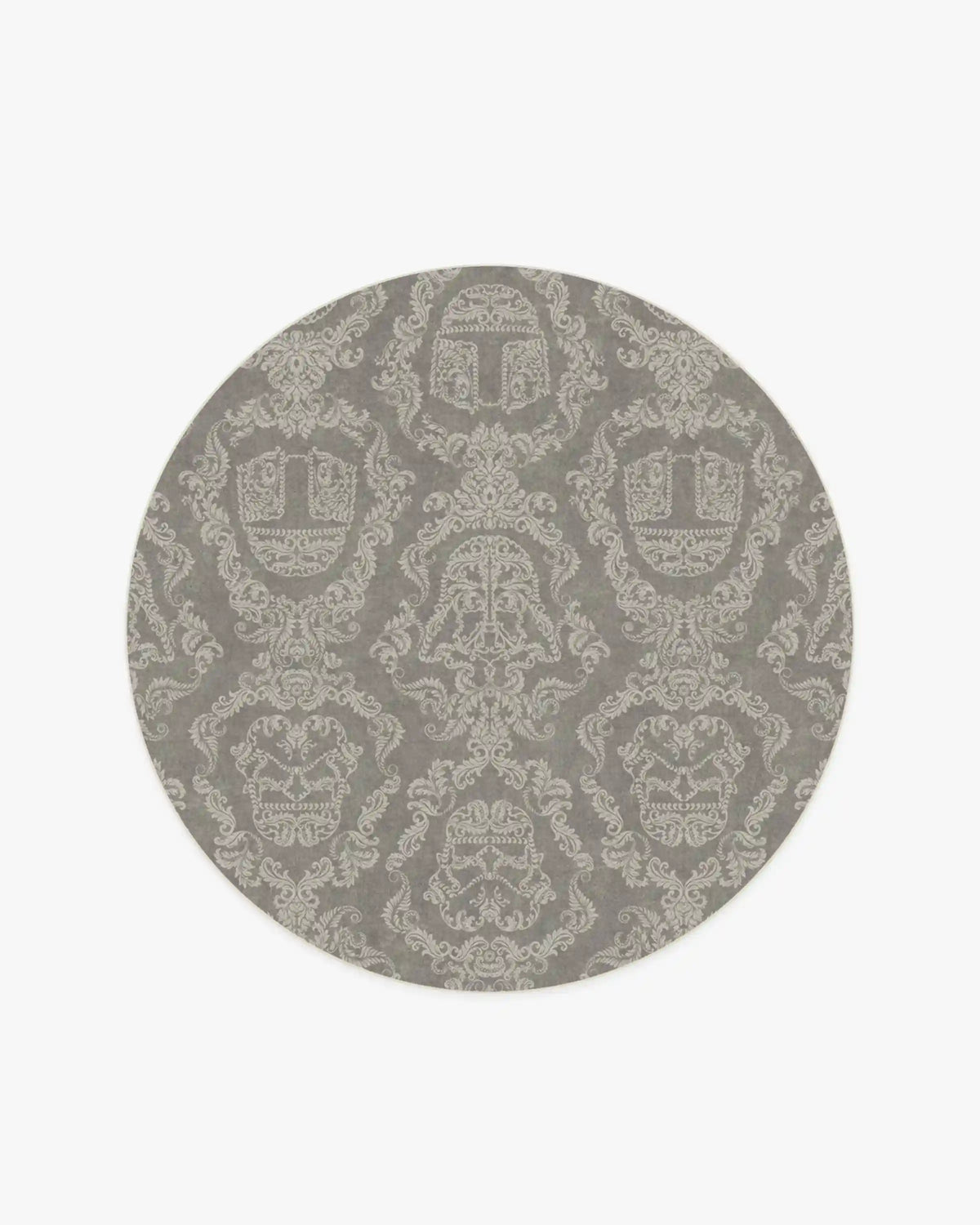 Dark Side Damask Stone Rug