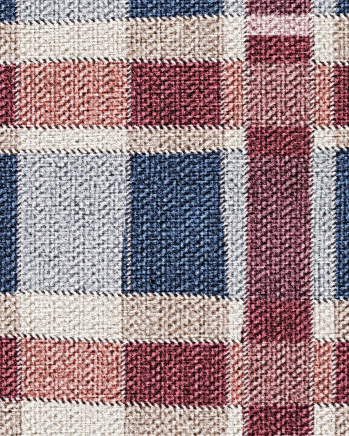 Finn Red & Blue Rug