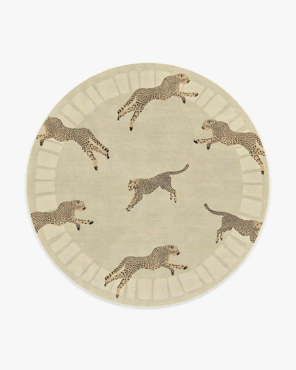 Leaping Cheetah Sand Rug by Scalamandré