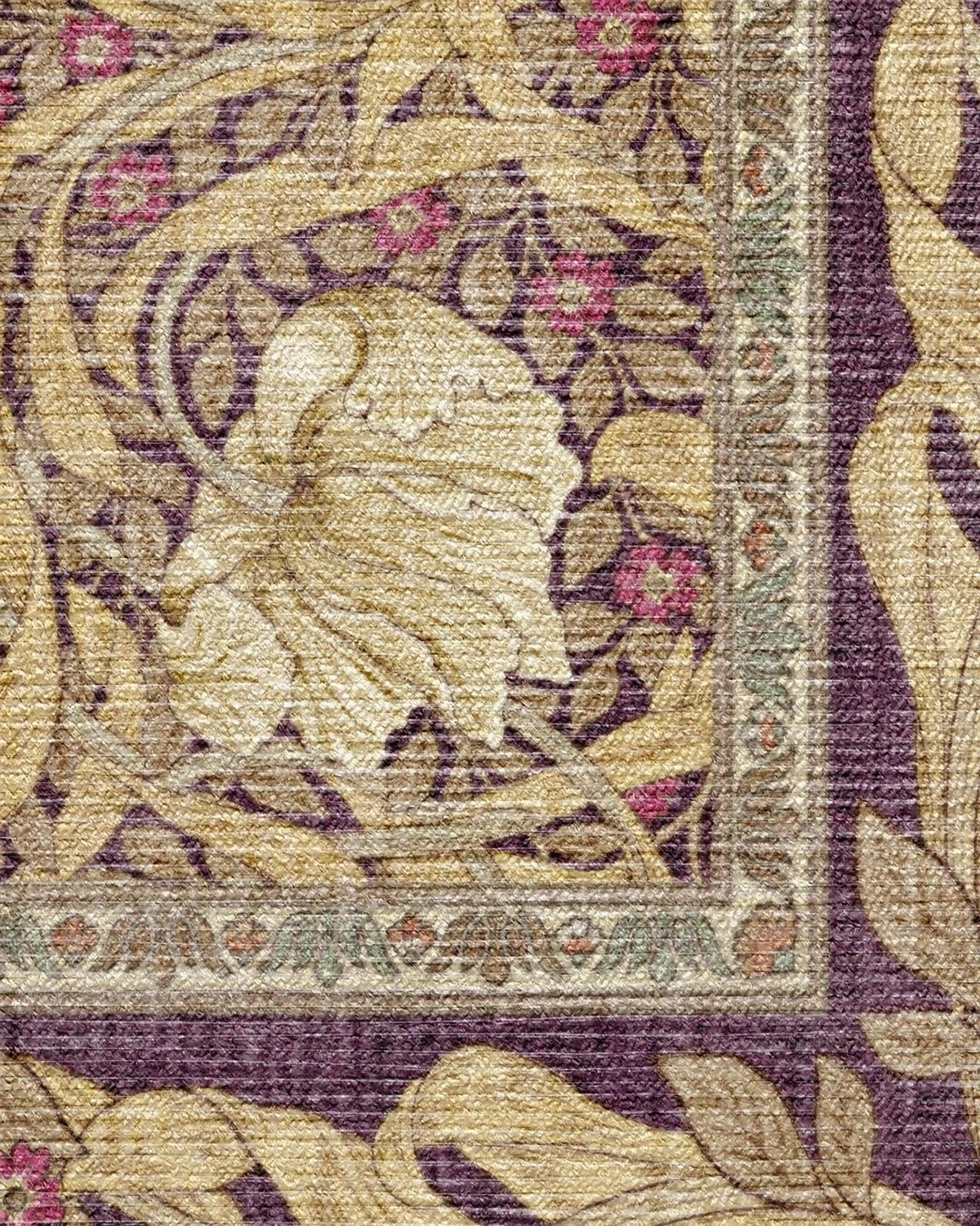 Pimpernel Mauve Rug by Morris & Co.