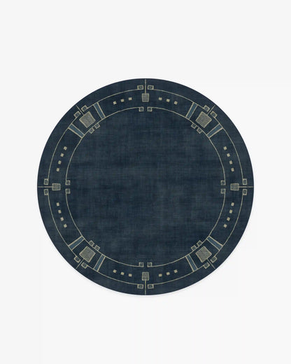 Avery Midnight Blue Rug by Architectural Digest