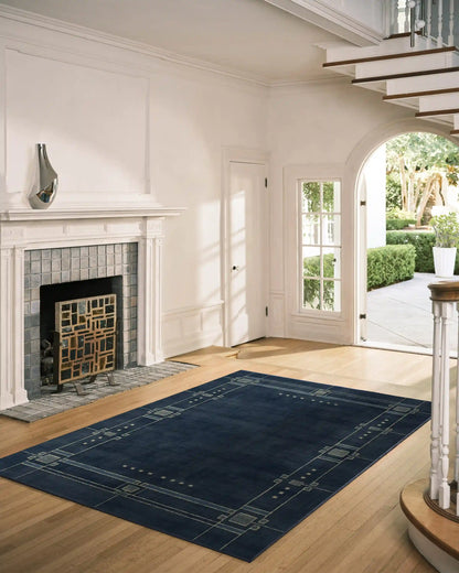 Avery Midnight Blue Rug by Architectural Digest