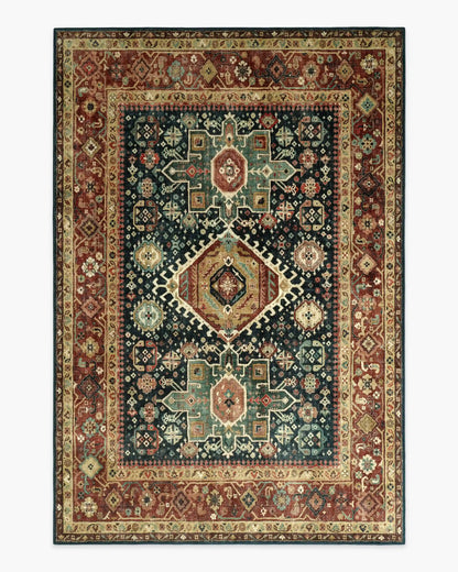 Avila Vintage Ink & Amber Rug