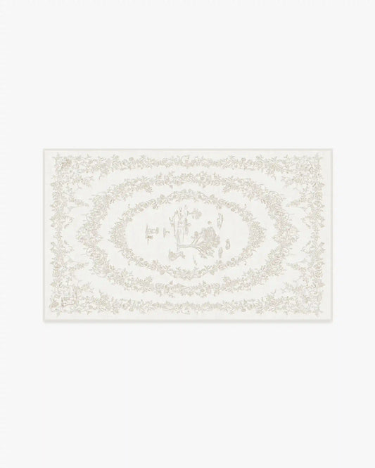Bashful Bunny Toile Ivory Rug