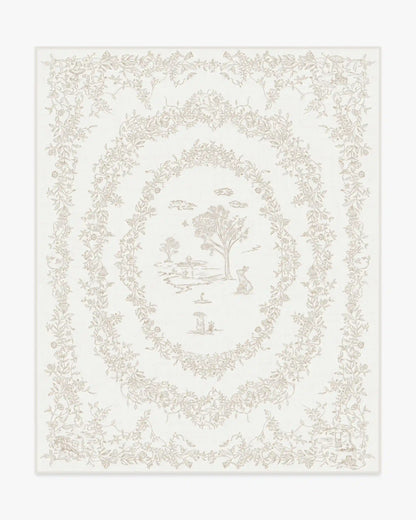 Bashful Bunny Toile Ivory Rug