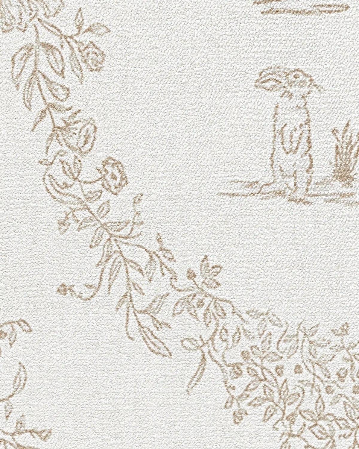 Bashful Bunny Toile Ivory Rug