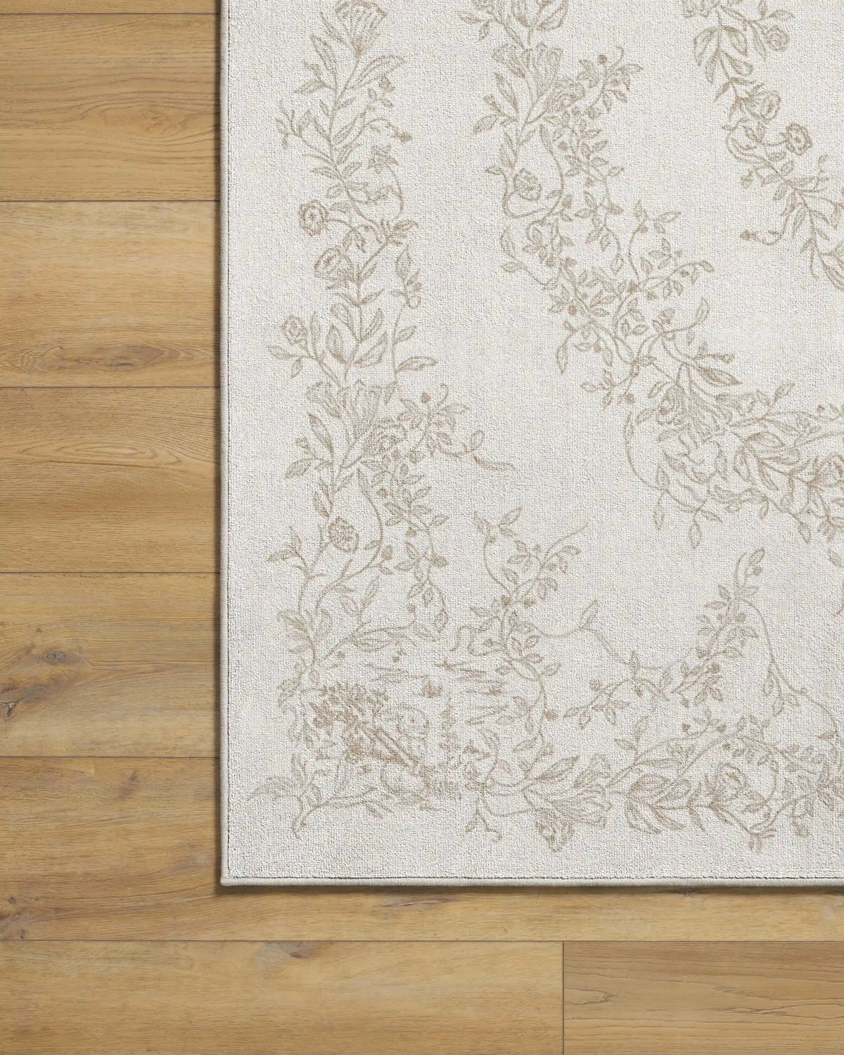 Bashful Bunny Toile Ivory Rug