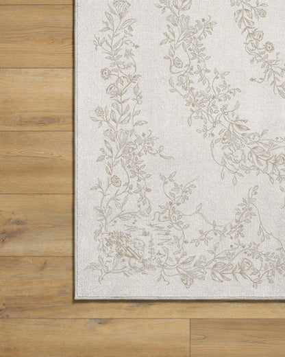 Bashful Bunny Toile Ivory Rug