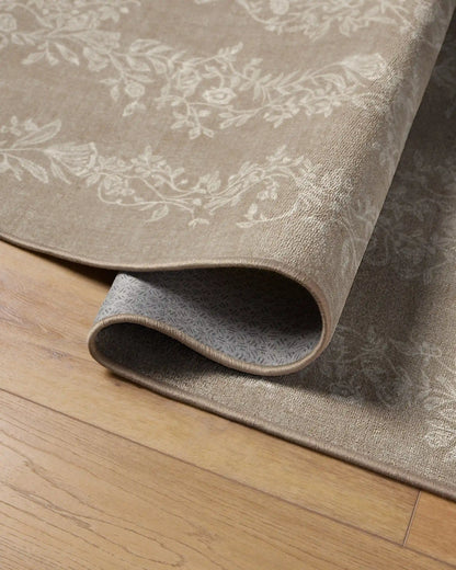 Bashful Bunny Toile Natural Rug