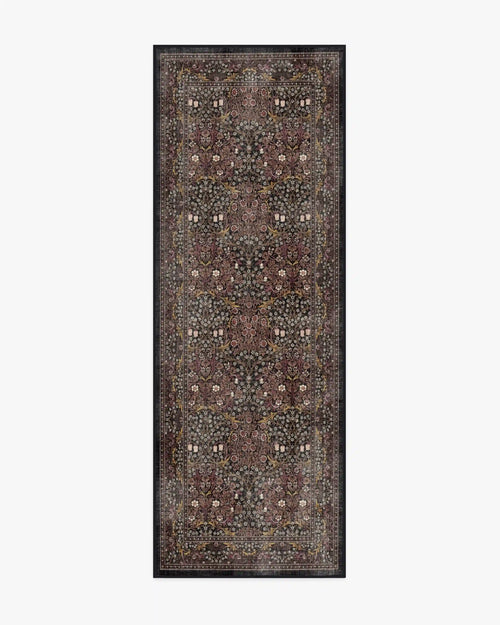 Blackthorn Charcoal & Amber Rug by Morris & Co.
