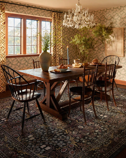 Blackthorn Charcoal & Amber Rug by Morris & Co.