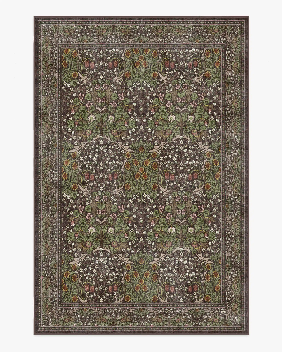 Blackthorn Dark Wood Rug by Morris & Co.