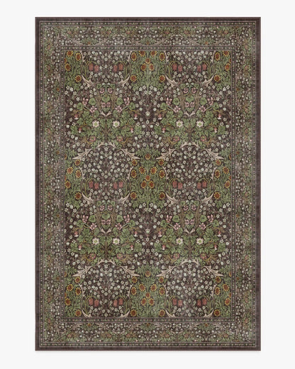 Blackthorn Dark Wood Rug by Morris & Co.