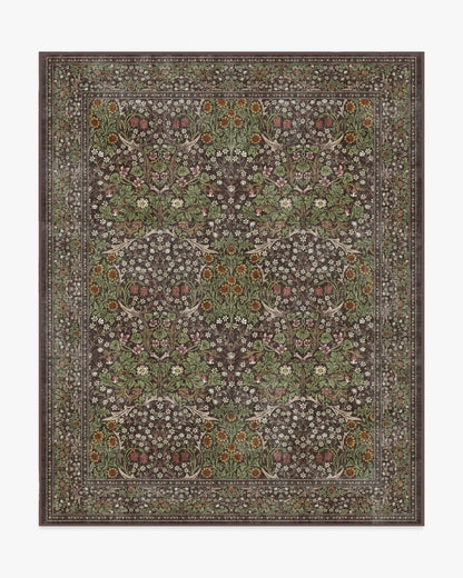 Blackthorn Dark Wood Rug by Morris & Co.