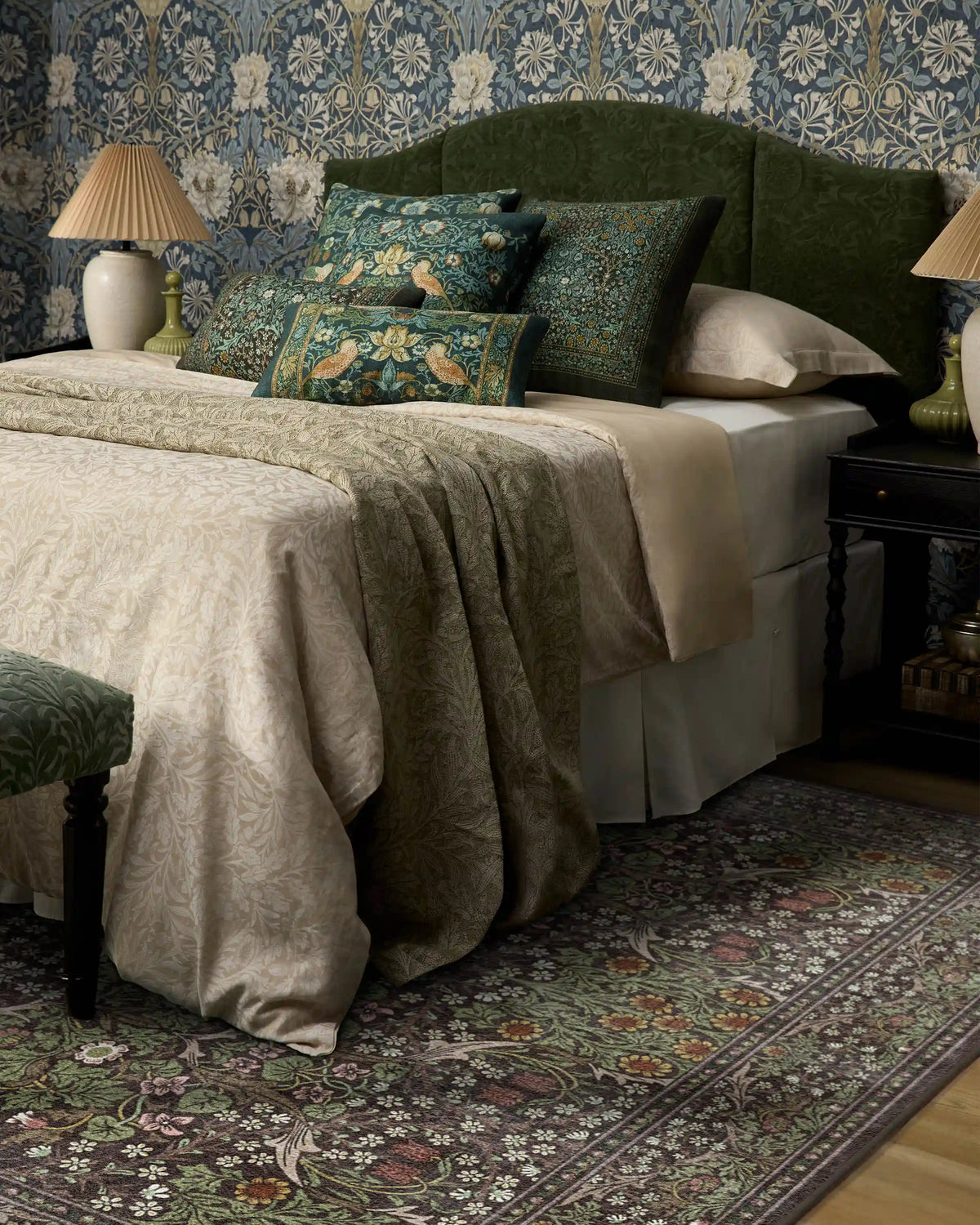 Blackthorn Dark Wood Rug by Morris & Co.