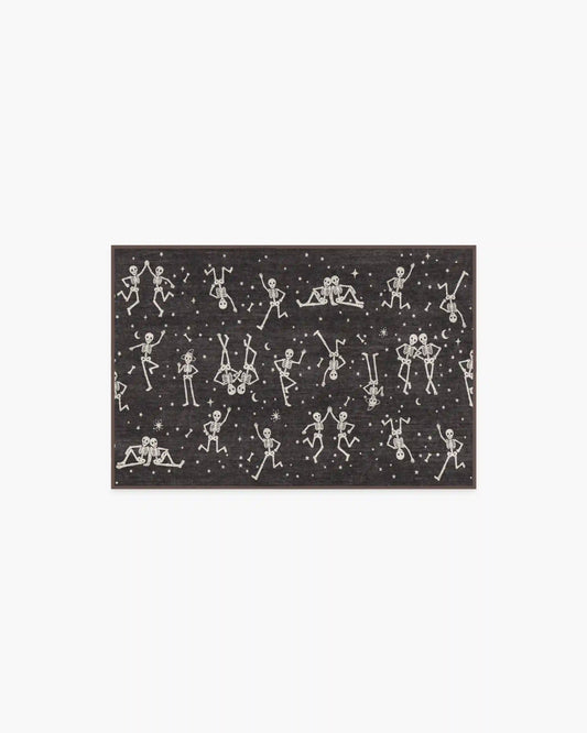 Bone Parade Charcoal Rug