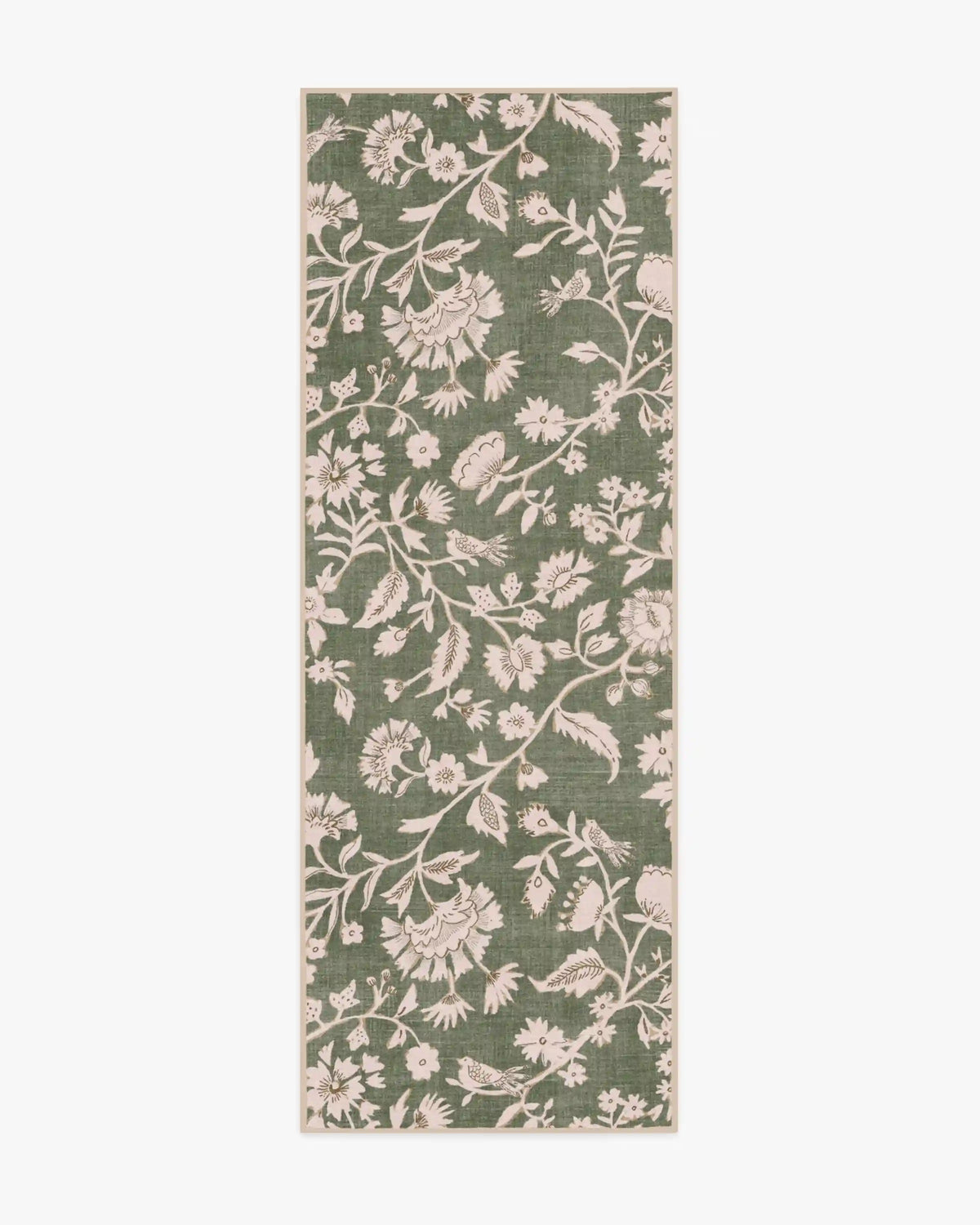 Brenna Olive Green & Cream Rug