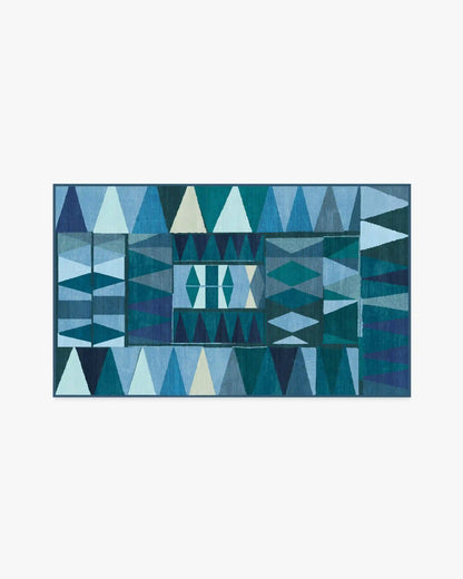 Cadra Blue Teal Rug by Jungalow