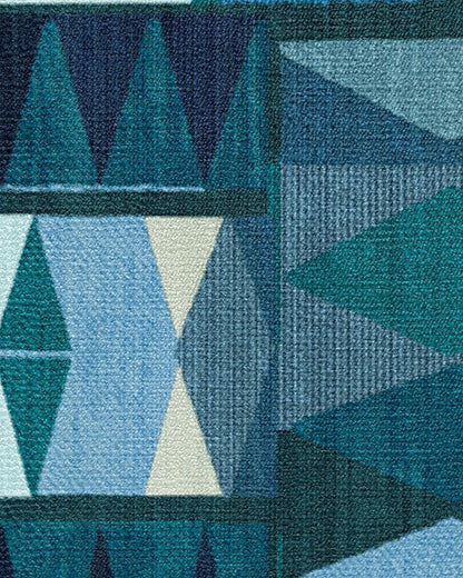 Cadra Blue Teal Rug by Jungalow