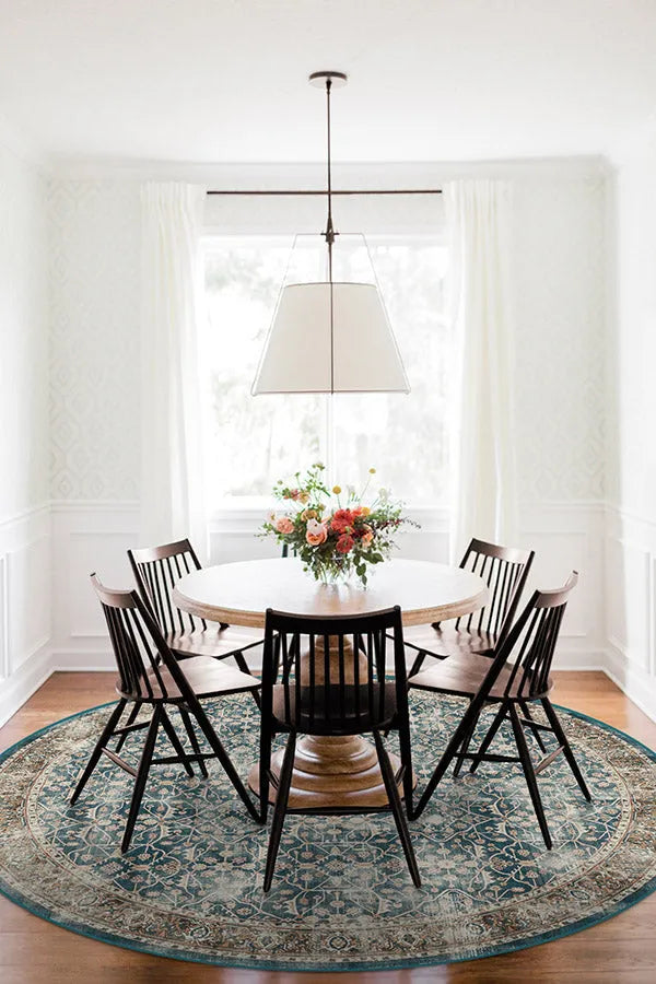 Celestine Teal Blue Rug