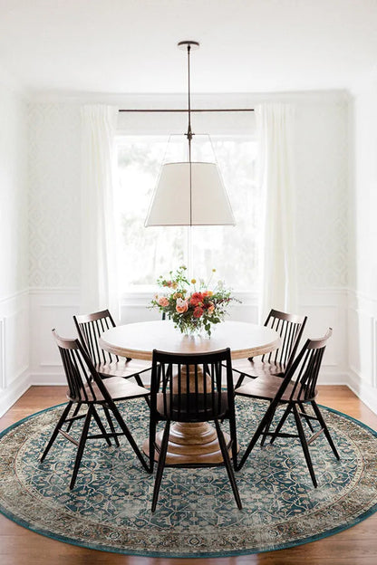 Celestine Teal Blue Rug
