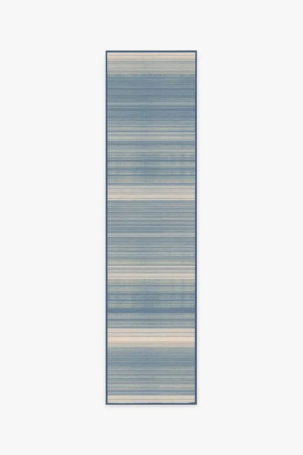 Coastal Linear Stripe Slate Rug