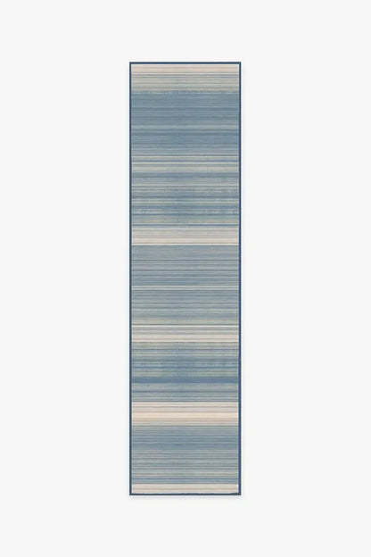 Coastal Linear Stripe Slate Rug
