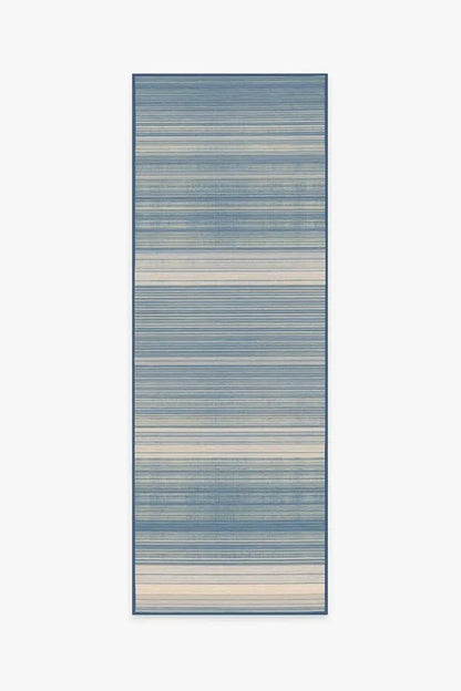 Coastal Linear Stripe Slate Rug
