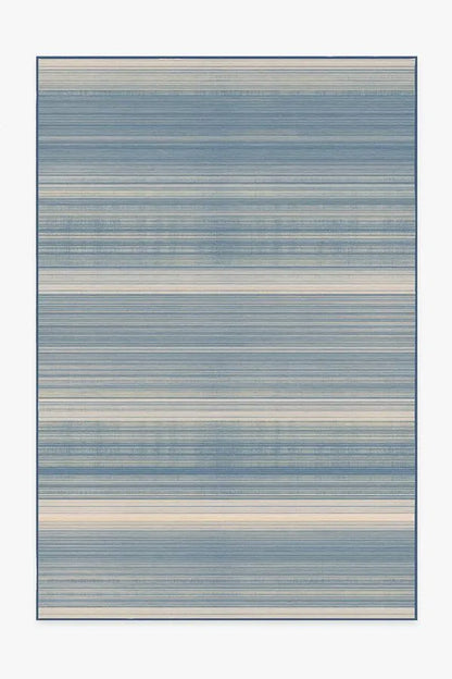 Coastal Linear Stripe Slate Rug