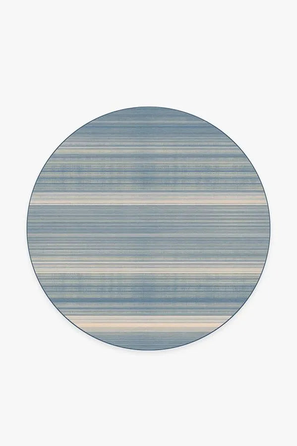 Coastal Linear Stripe Slate Rug