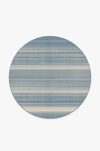 Coastal Linear Stripe Slate Rug