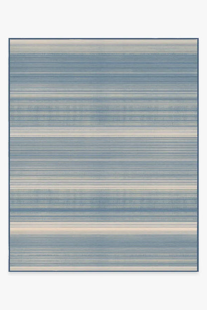 Coastal Linear Stripe Slate Rug