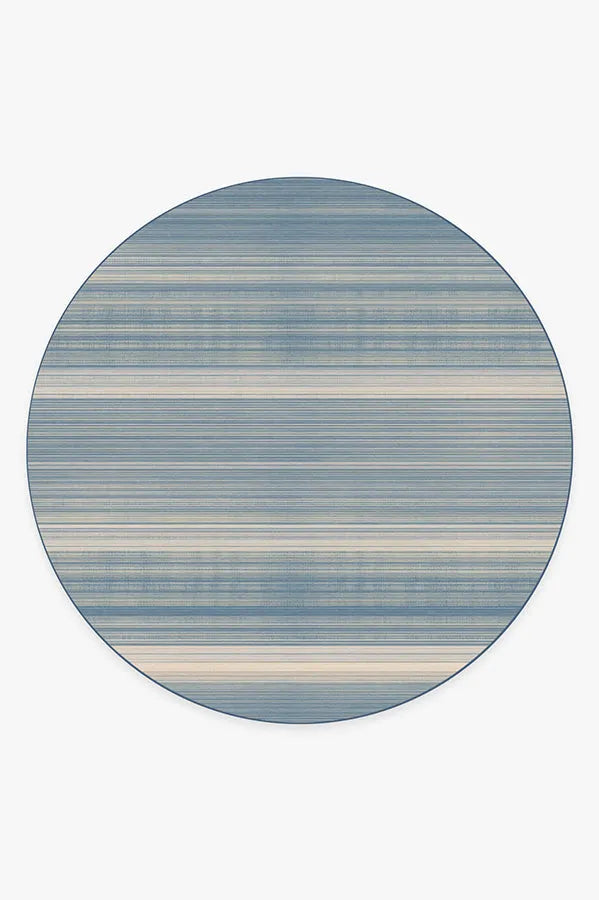 Coastal Linear Stripe Slate Rug