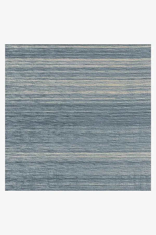 Coastal Linear Stripe Slate Rug