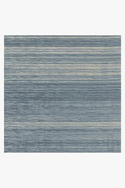 Coastal Linear Stripe Slate Rug