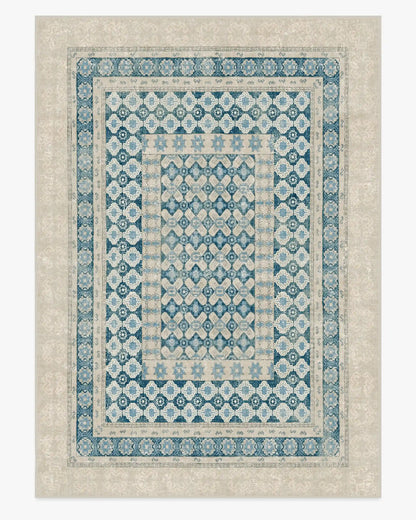 Cyrus Neutral & Blue Rug