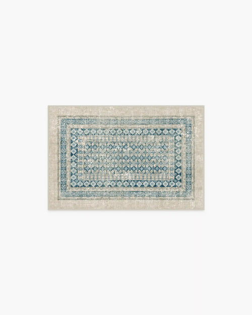 Cyrus Neutral & Blue Rug