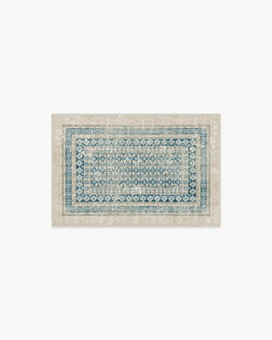 Cyrus Neutral & Blue Rug