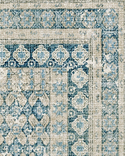 Cyrus Neutral & Blue Rug
