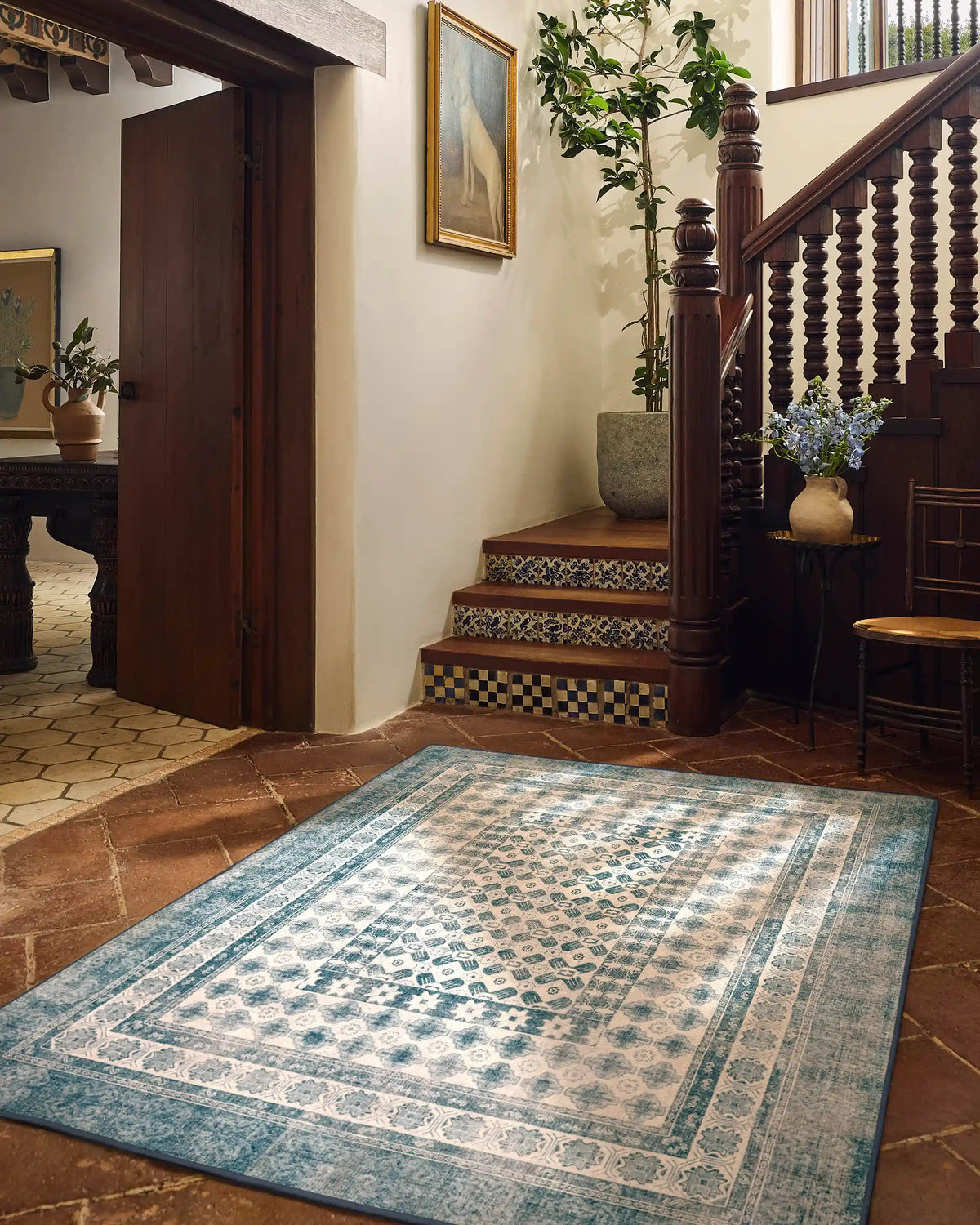 Cyrus Ocean & Ivory Rug