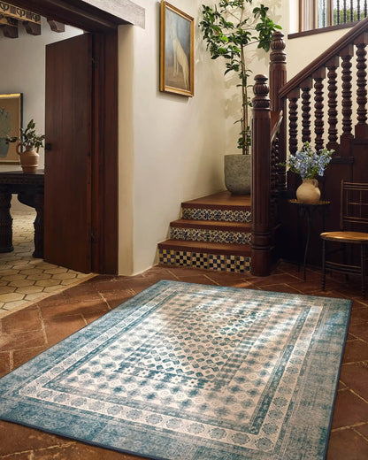 Cyrus Ocean & Ivory Rug