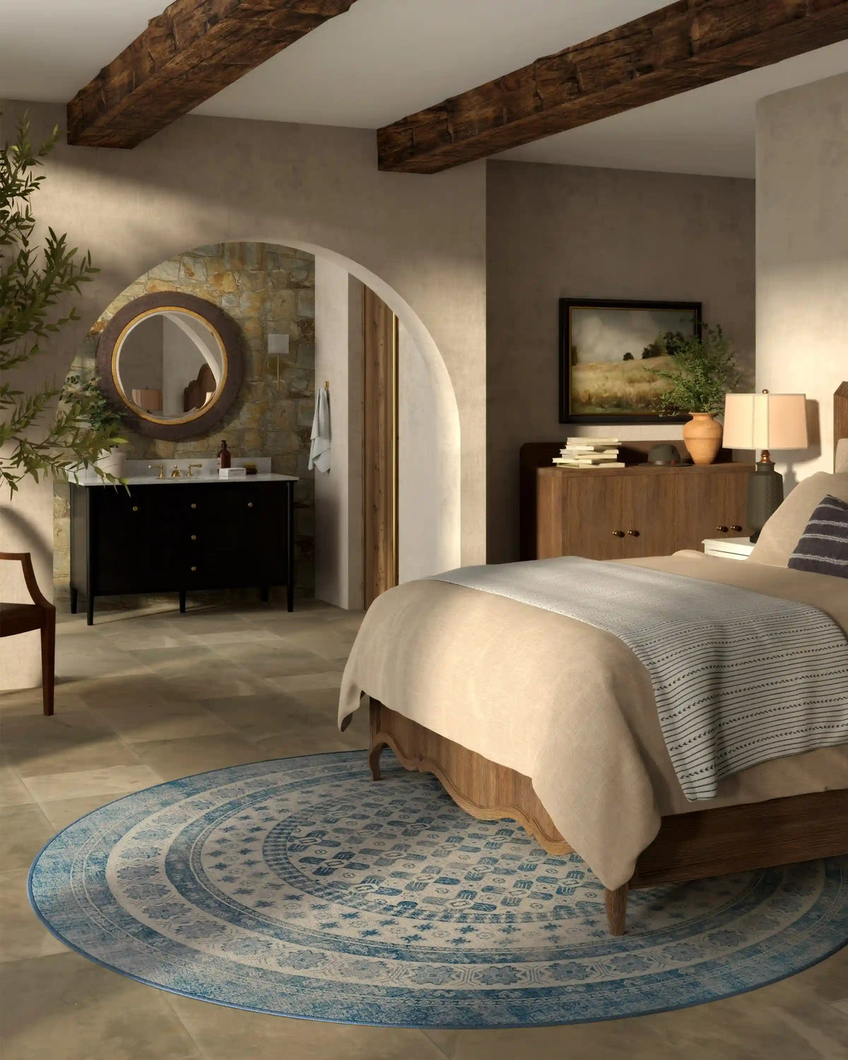 Cyrus Ocean & Ivory Rug