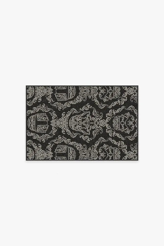 Dark Side Damask Charcoal Rug