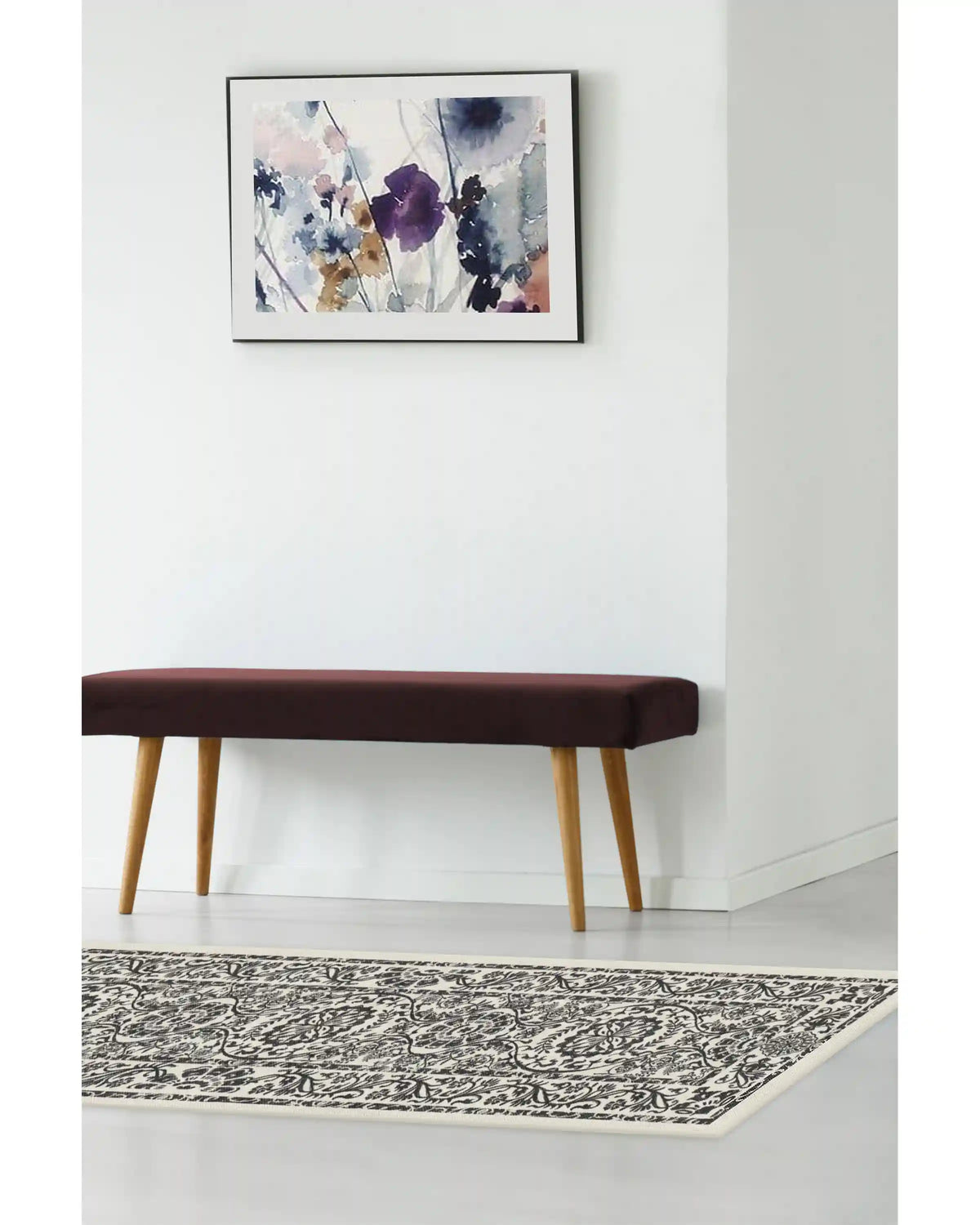 Delphina Black & White Rug
