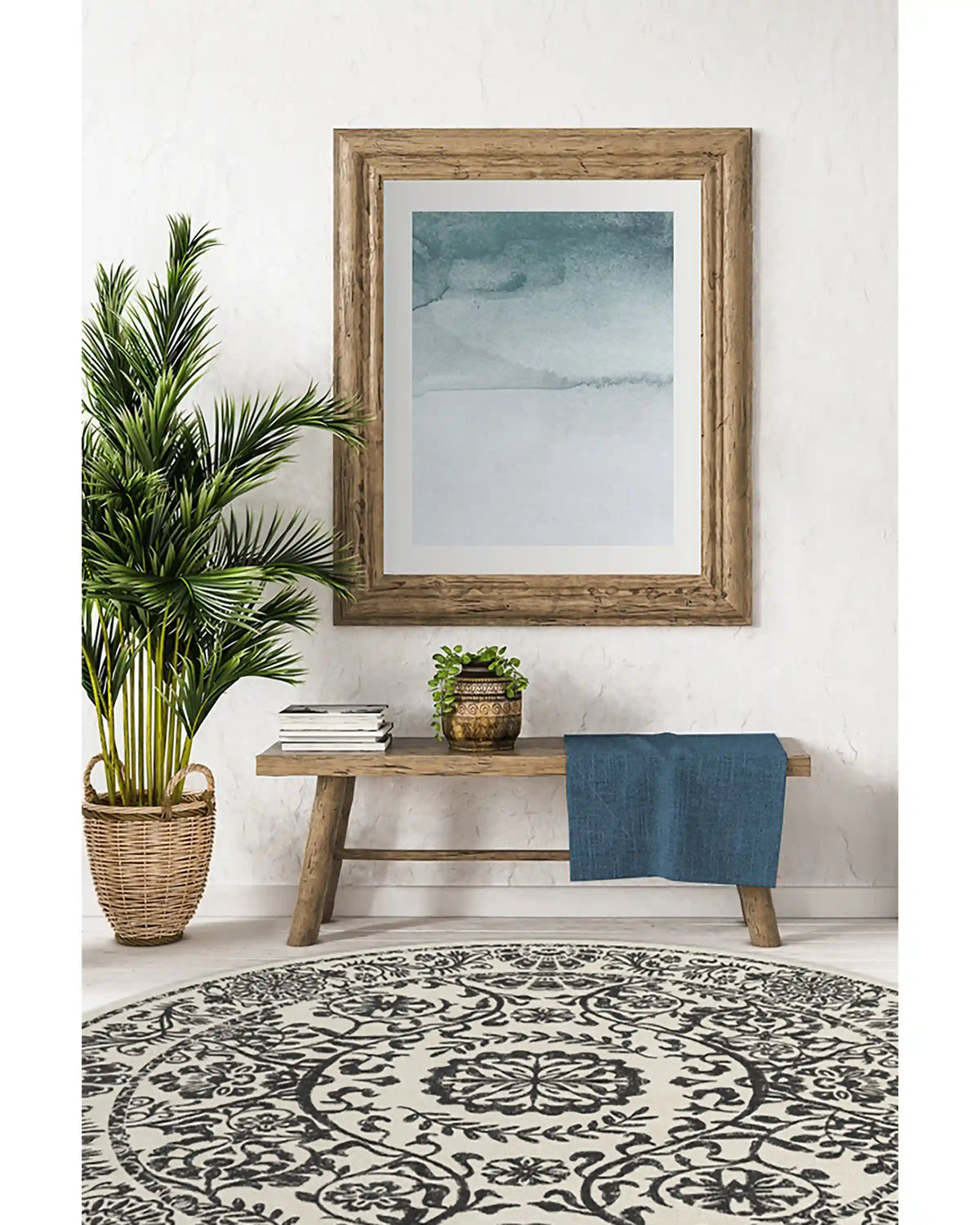 Delphina Black & White Rug