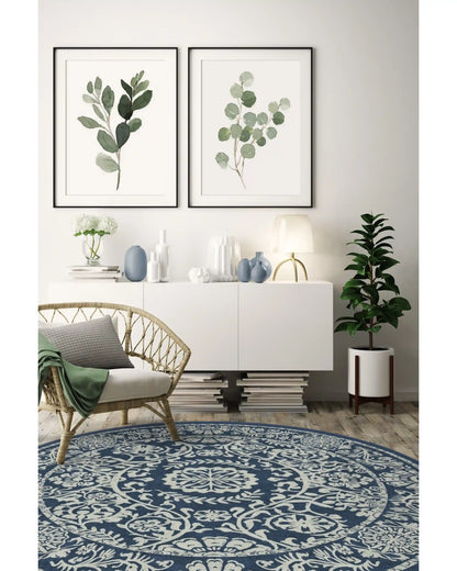 Delphina Navy Blue Rug
