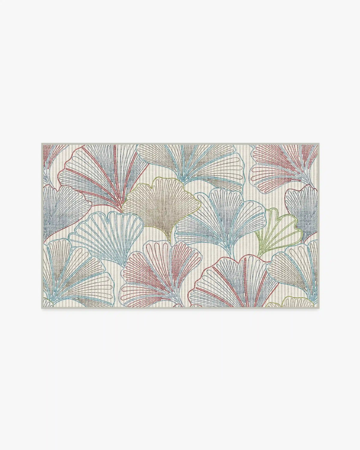 Deniz Blue & Red Rug