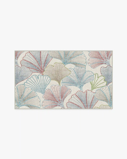Deniz Blue & Red Rug