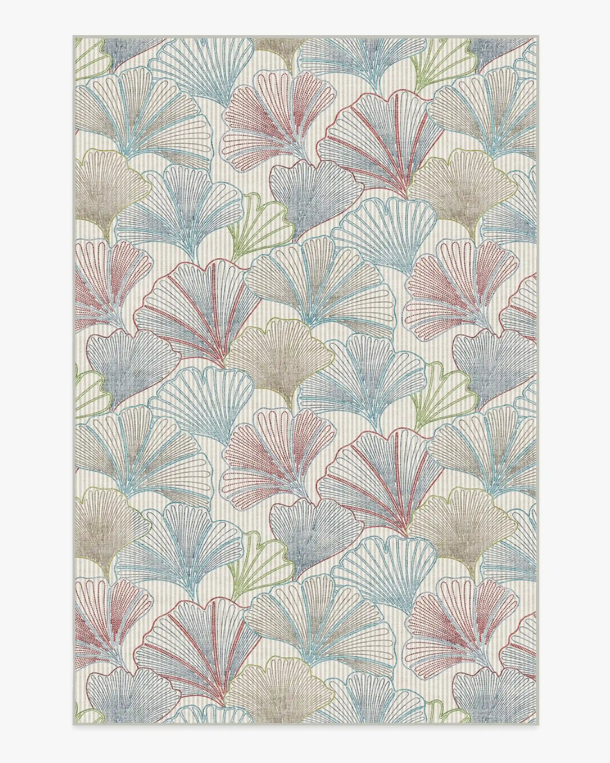 Deniz Blue & Red Rug